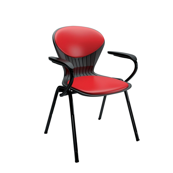 صندلی انتظار مدل صدفی ثابت دسته دار کد 409A